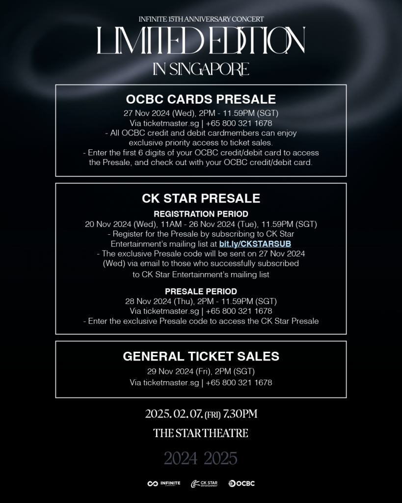 INFINITE Returns to Singapore After a Decade for 15th Anniversary Concert - Alvinology