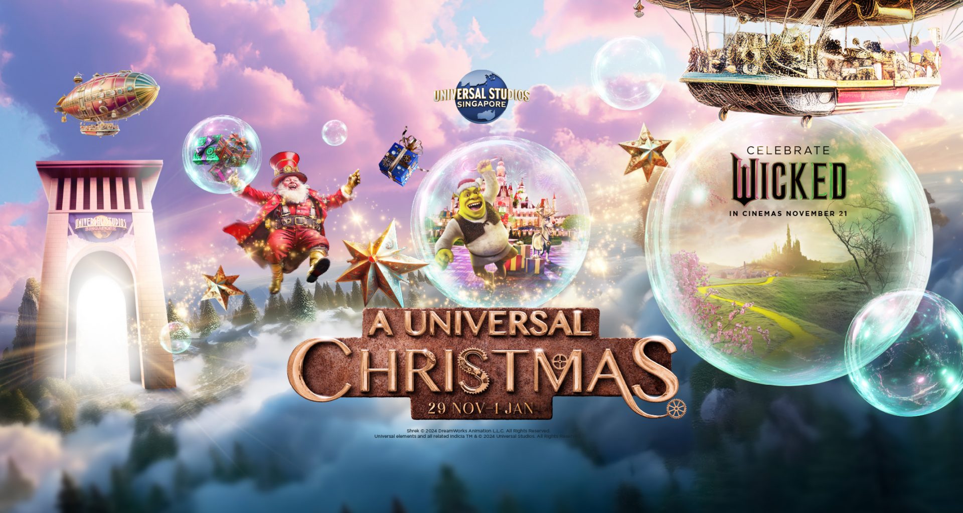 Celebrate A Wickedly Magical Holiday as A Universal Christmas Returns to Universal Studios Singapore - Alvinology