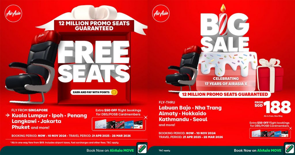 AirAsia’s Year-End FREE Seats Promotion: 12 Million Seats to Over 130 Destinations - Alvinology