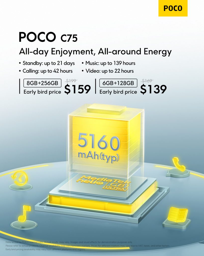 POCO C75: Nature-Inspired Elegance Meets Immersive Display - Alvinology