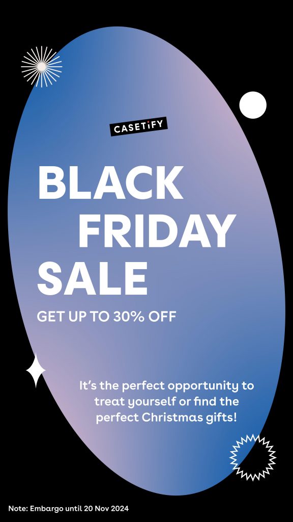 CASETiFY Black Friday Sale: Up to 30% Off Online & In-Store on Holiday Favorites - Alvinology