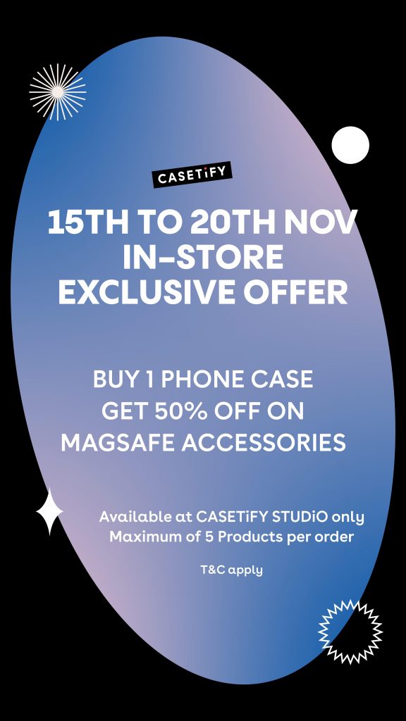 Score 50% Off MagSafe Accessories at CASETiFY STUDiO – Limited-Time In-Store Offer Score 50% Off MagSafe Accessories at CASETiFY STUDiO – Limited-Time In-Store Offer - Alvinology