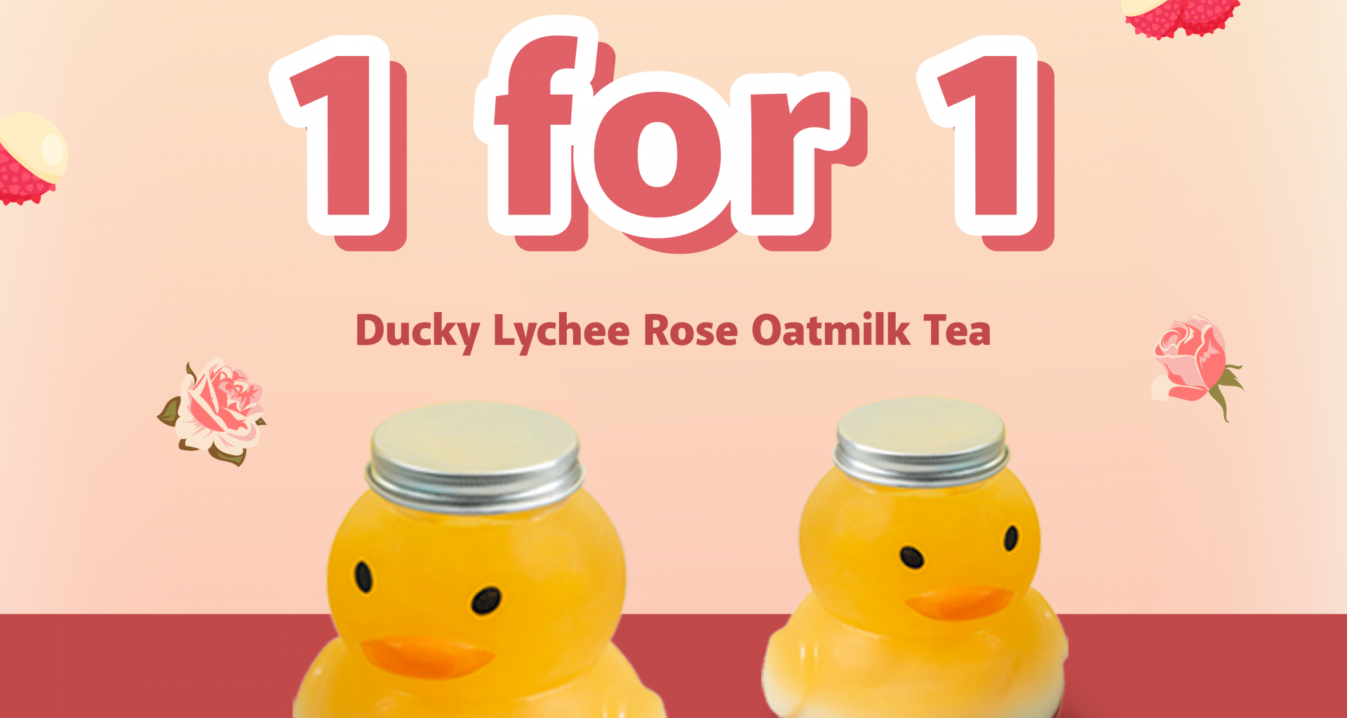 Celebrate Singles' Day with Gong cha’s 1-FOR-1 Ducky Lychee Rose Oatmilk Tea Deal - Alvinology