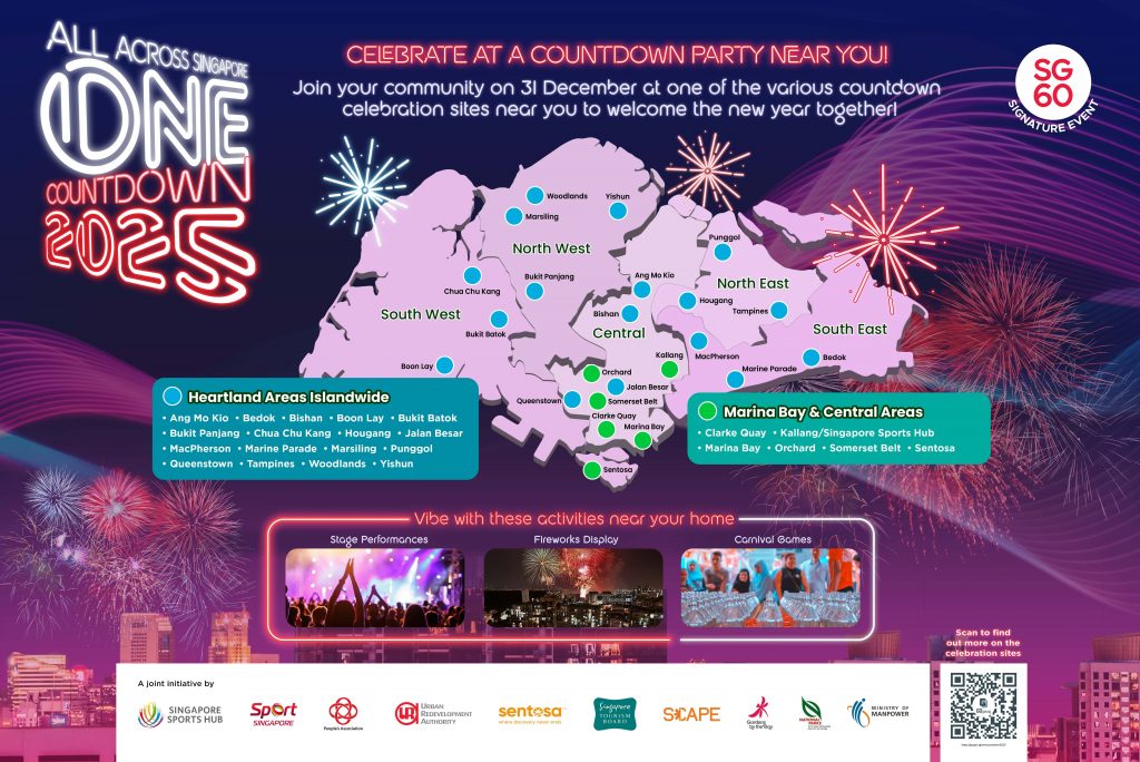 ONE Countdown 2025: Celebrate the New Year Across Singapore - Alvinology