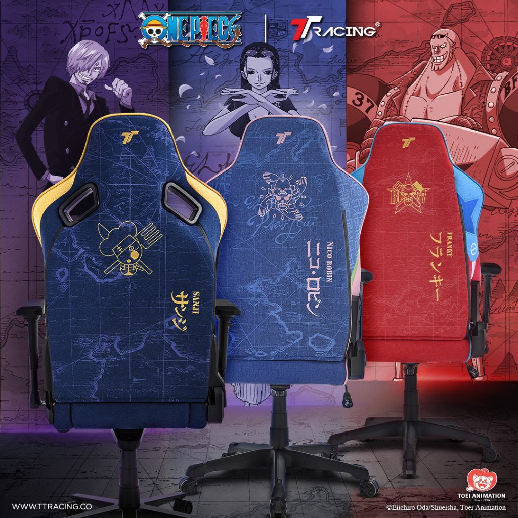 TTRacing Unveils New One Piece Gaming Chair Collection Featuring Sanji, Robin, and Franky - Alvinology