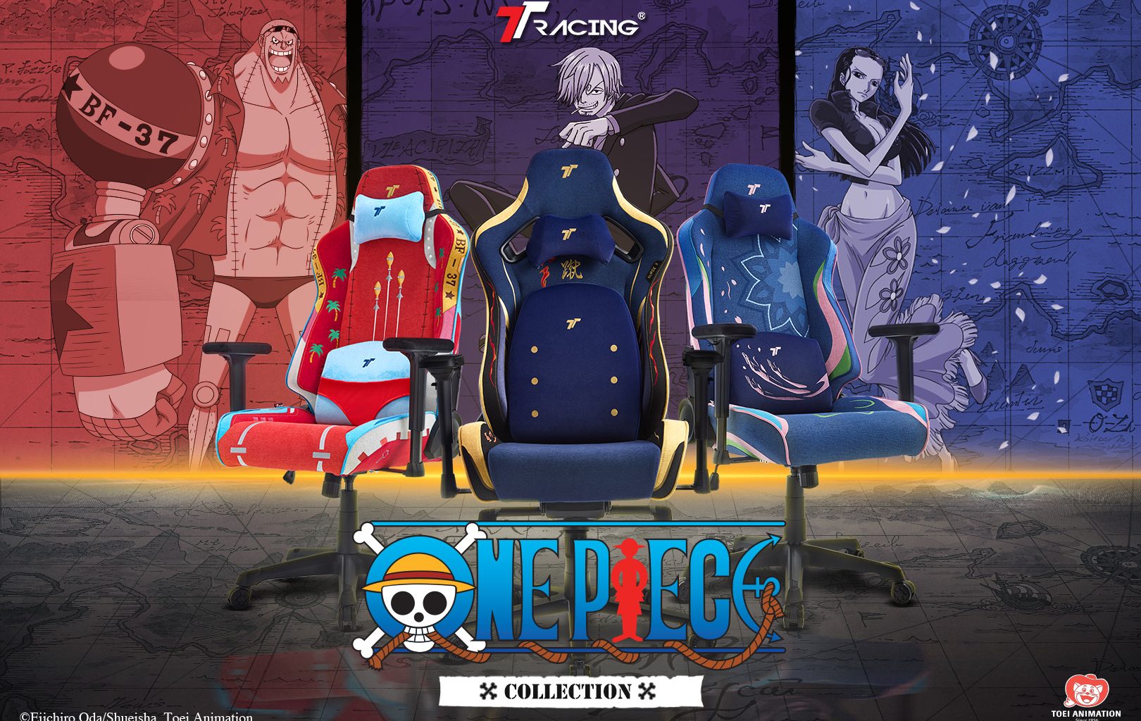 TTRacing Unveils New One Piece Gaming Chair Collection Featuring Sanji, Robin, and Franky - Alvinology