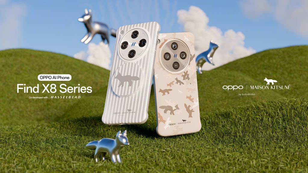 OPPO x Maison Kitsuné: Limited-Edition Phone Cases for the New OPPO Find X8 Series - Alvinology