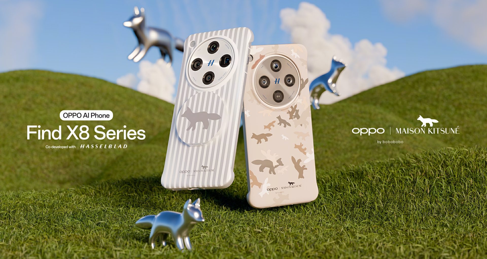 OPPO x Maison Kitsuné: Limited-Edition Phone Cases for the New OPPO Find X8 Series - Alvinology