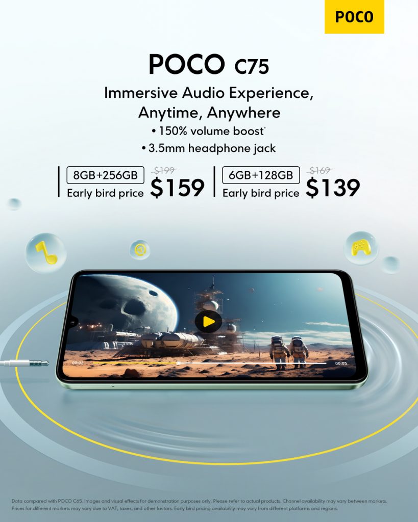 POCO C75: Nature-Inspired Elegance Meets Immersive Display - Alvinology