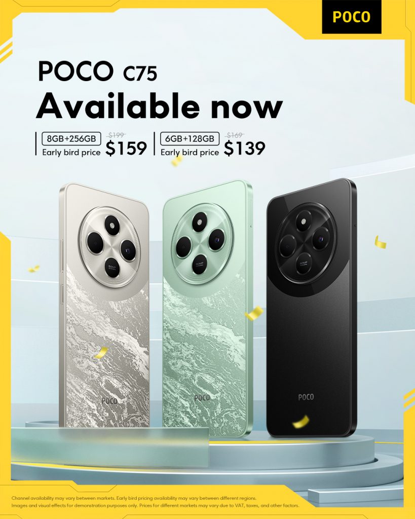 POCO C75: Nature-Inspired Elegance Meets Immersive Display - Alvinology