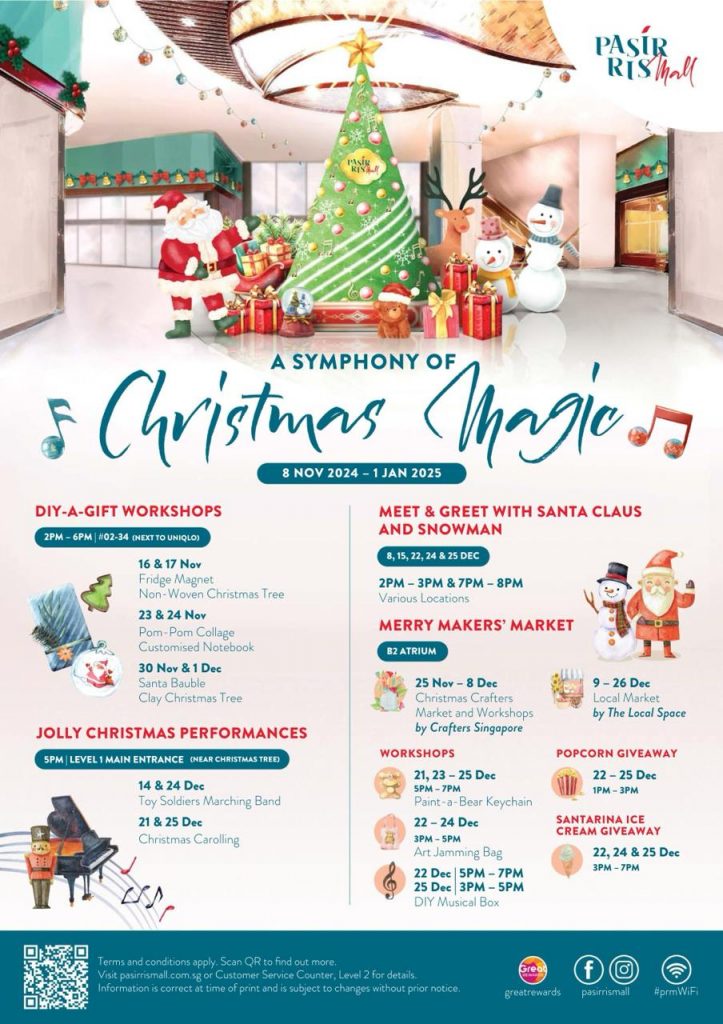 Celebrate the Holidays at Pasir Ris Mall with Festive Markets, DIY Workshops, and Exclusive Giveaways - Alvinology
