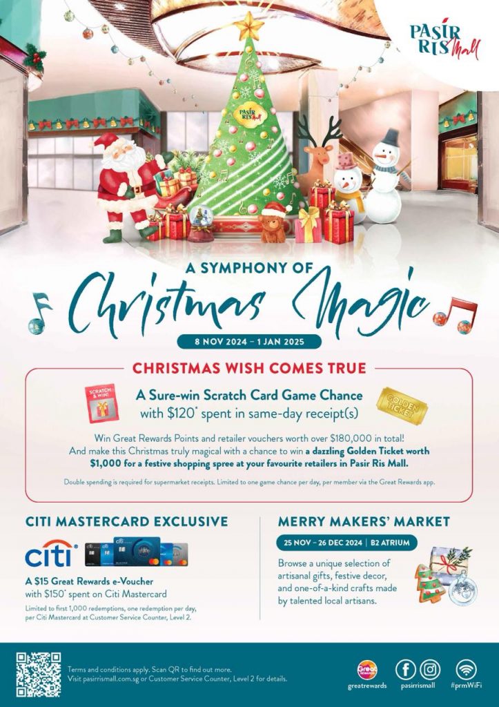 Celebrate the Holidays at Pasir Ris Mall with Festive Markets, DIY Workshops, and Exclusive Giveaways - Alvinology