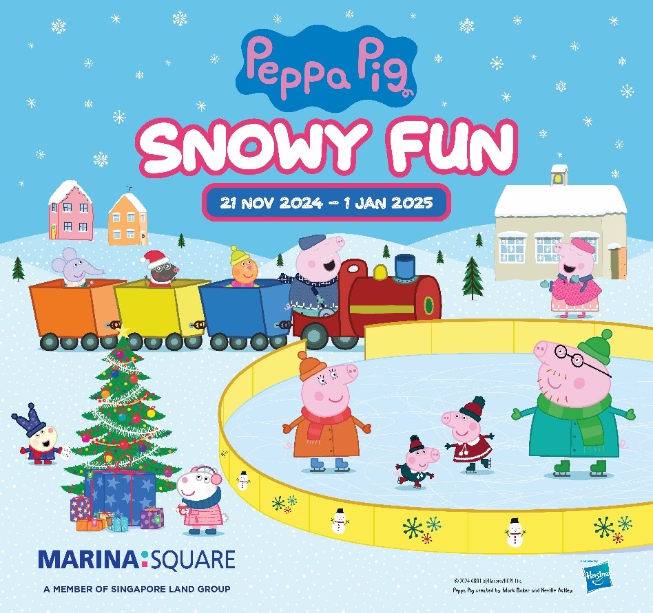 Experience Snowy Fun with Peppa Pig This Christmas at Marina Square - Alvinology