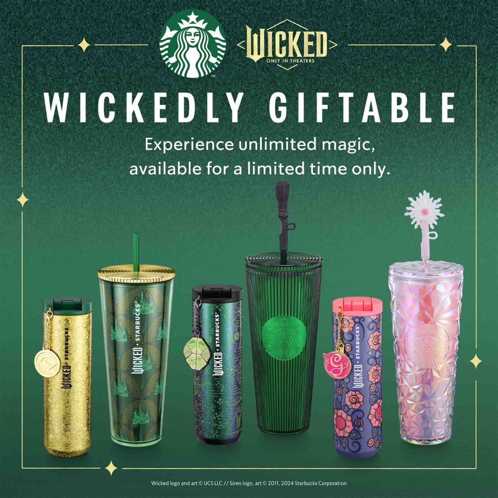Starbucks Celebrates a Magical Holiday Season with Wicked-Inspired Merchandise, Festive Collections, and Gourmet Treats Starbucks Celebrates a Magical Holiday Season with Wicked-Inspired Merchandise, Festive Collections, and Gourmet Treats - Alvinology