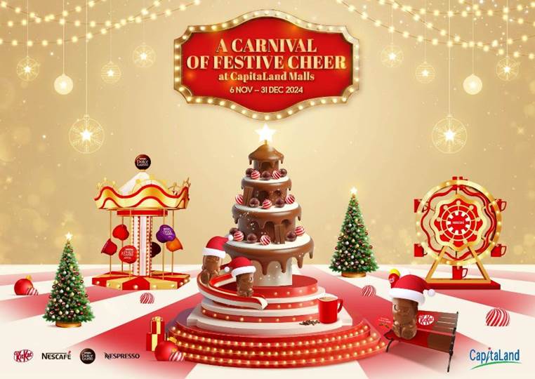 Unwrap the Cheer at Asia’s First Chocolate and Coffee-Themed Christmas Carnival at CapitaLand Malls - Alvinology