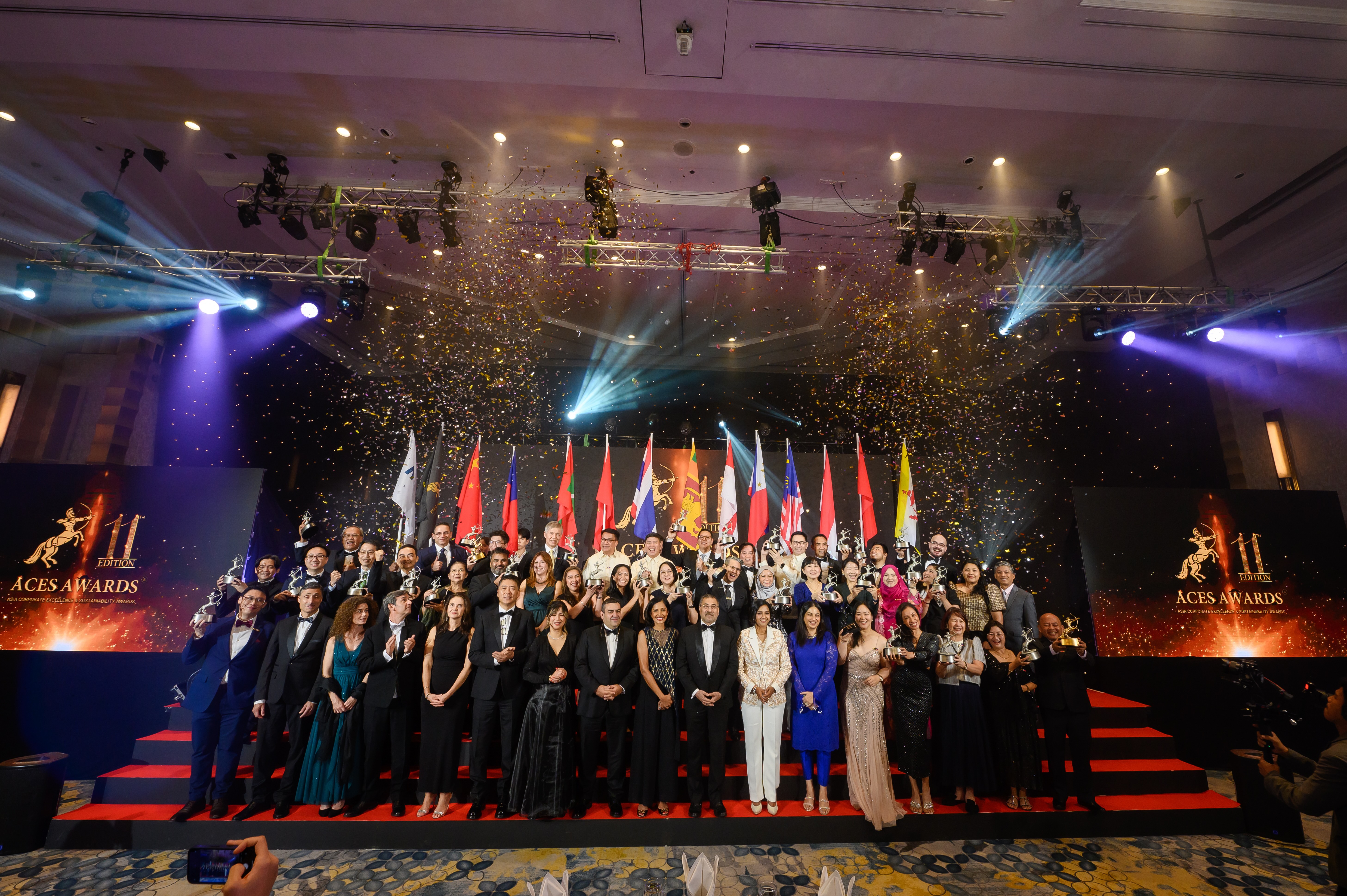 Leading with Impact: ACES Awards 2024 Celebrates Asia’s Visionary Leaders, Sustainable Growth, and Inclusive Innovation Honouring Excellence in Sustainability: 34 visionary companies and businesses were celebrated for their remarkable commitment to championing sustainability, driving meaningful impact across Asia at the ACES Awards 2024.
