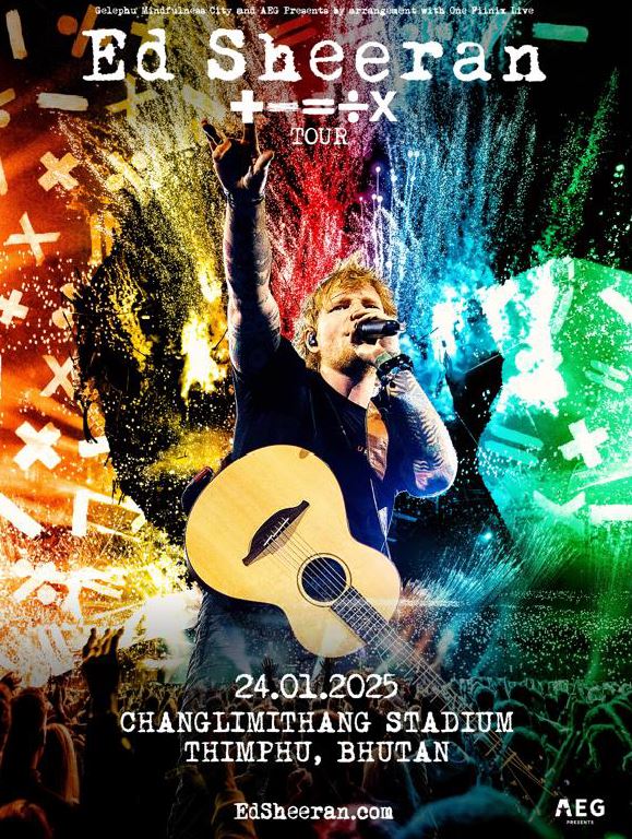 Ed Sheeran Announces 2025 Mathematics Tour, Including a Historic First in Bhutan - Alvinology