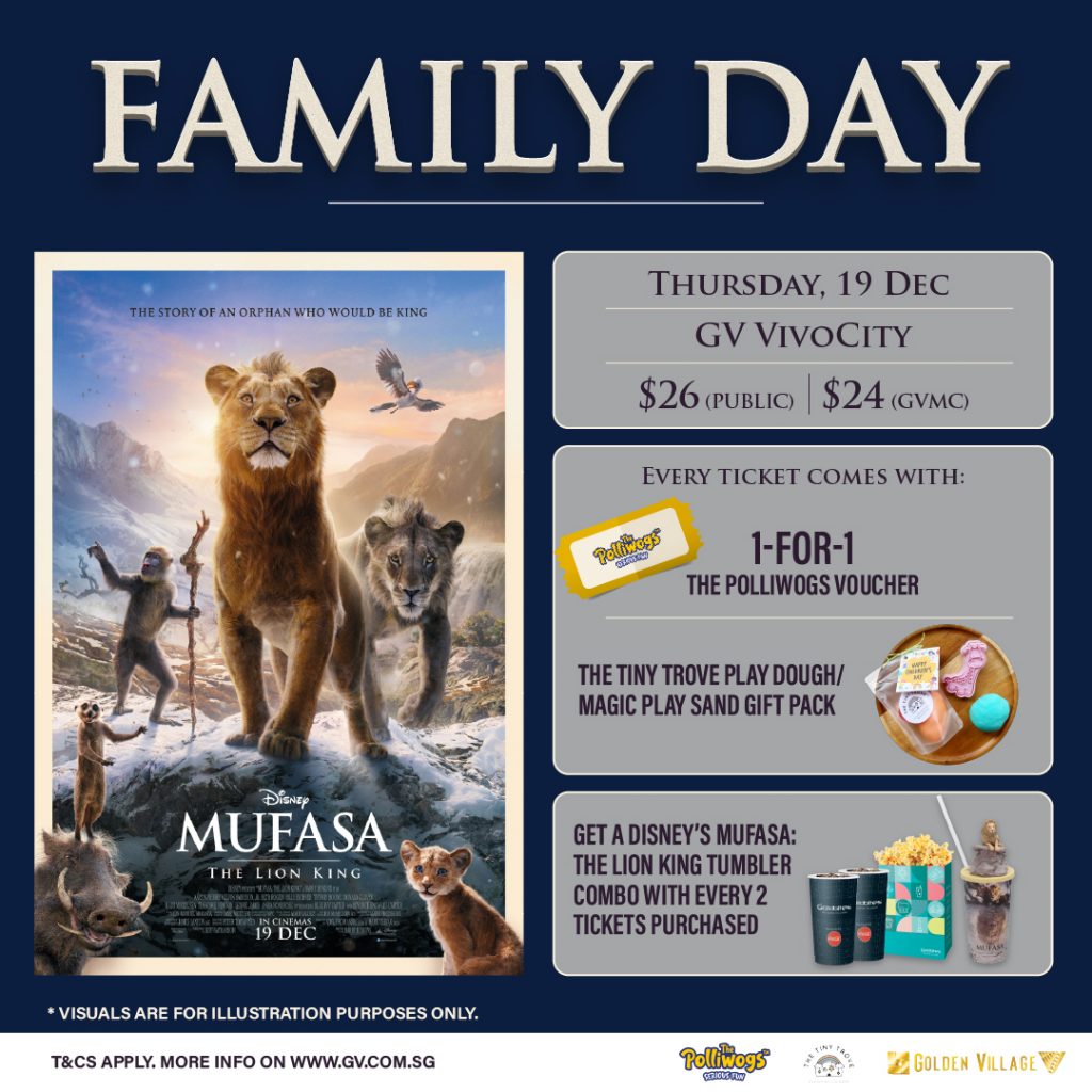 Step Into the Circle of Life at GV Family Day with Disney’s Mufasa: The Lion King - Alvinology