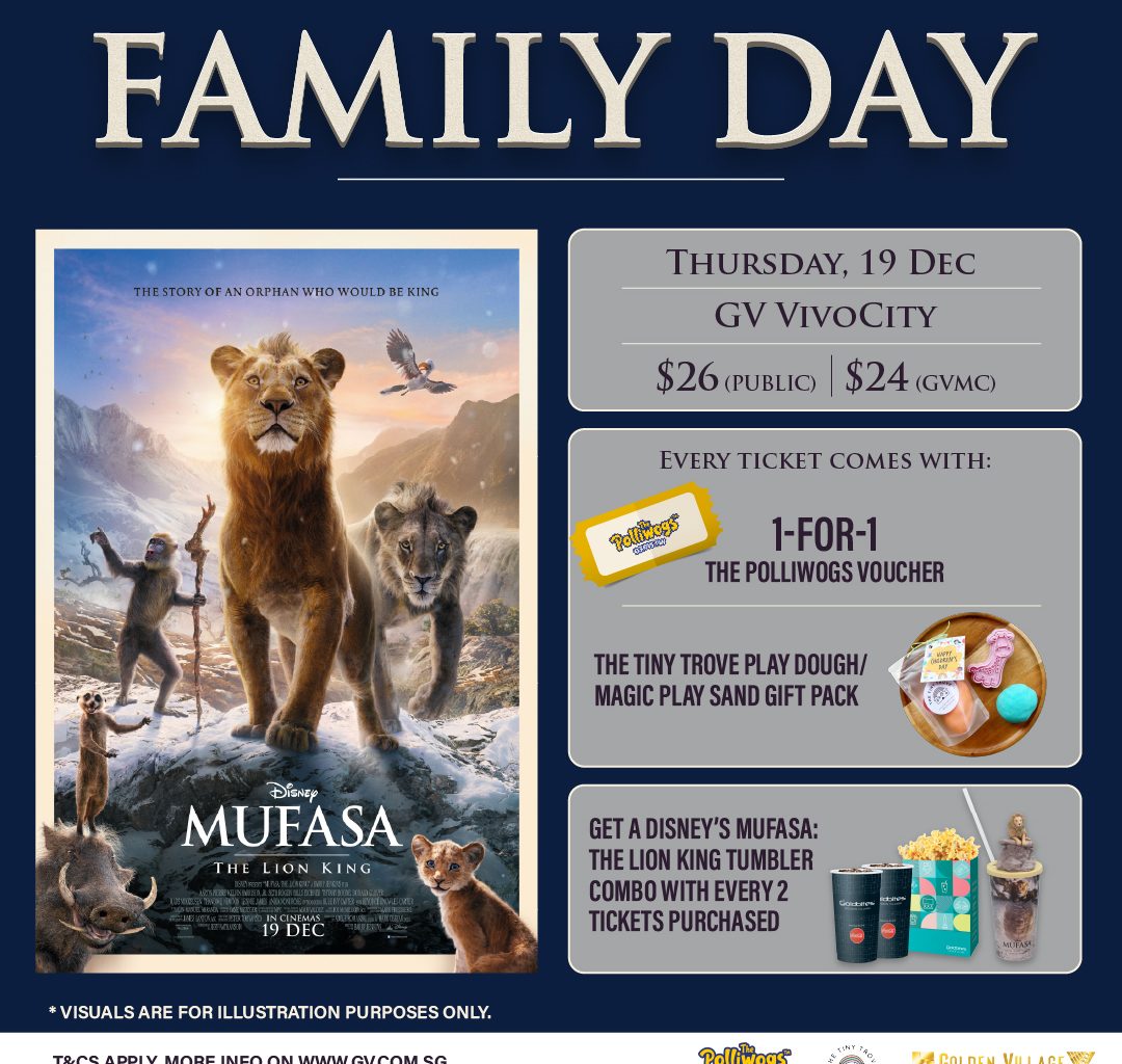 Step Into the Circle of Life at GV Family Day with Disney’s Mufasa: The Lion King - Alvinology