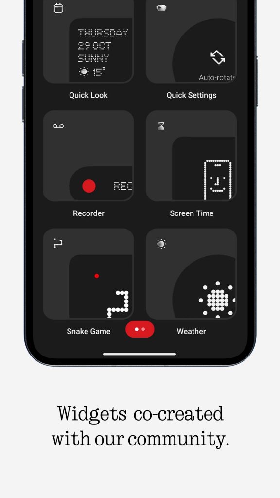 Nothing Unveils Snake Game Widget Co-Created with the Community - Alvinology