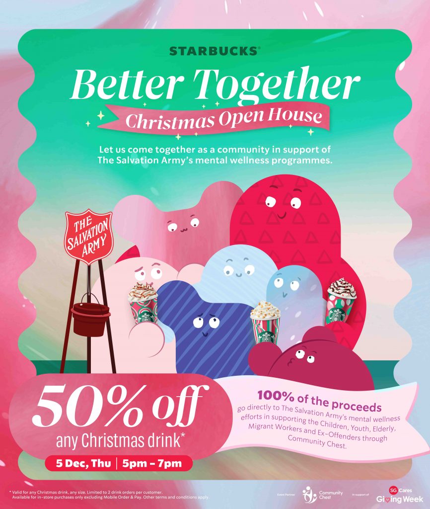 Starbucks Christmas Open House Returns: Enjoy 50% OFF any Christmas Beverage and Support a Great Cause Starbucks Christmas Open House Returns: Enjoy 50% OFF any Christmas Beverage and Support a Great Cause - Alvinology