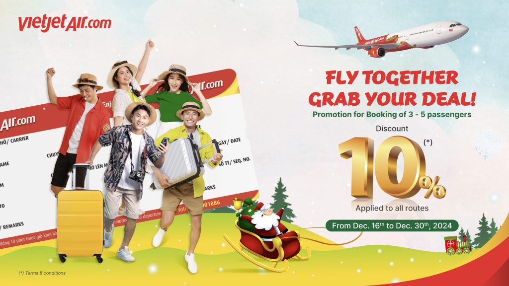 Vietjet Offers 10% Off Eco-Class Bookings Until Year-End - Alvinology