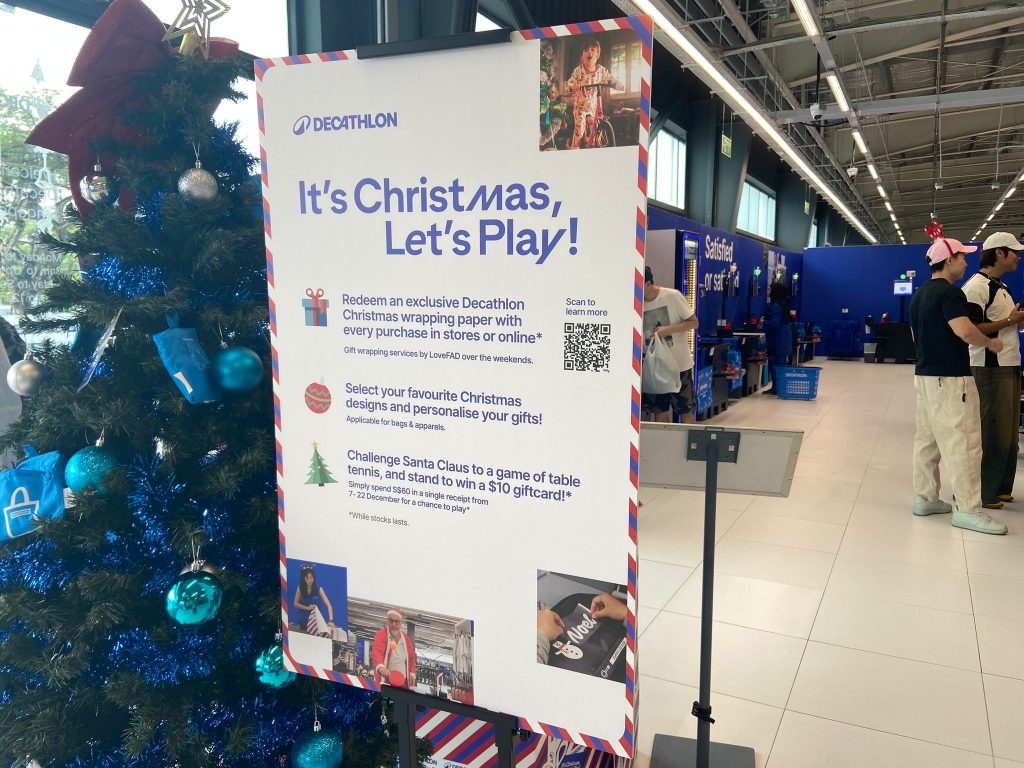 Festive Plays at Decathlon Singapore Experience Stores - Win Daily $10 Gift Card if You Win Santa at Table Tennis Festive Plays at Decathlon Singapore Experience Stores - Win Daily $10 Gift Card if You Win Santa at Table Tennis - Alvinology