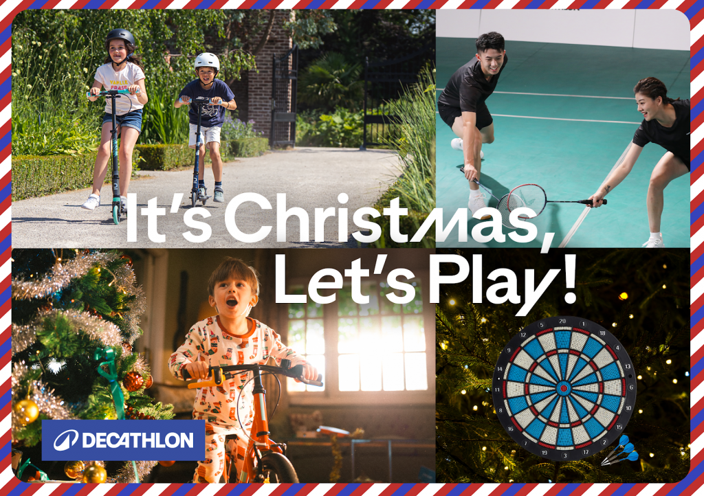 Festive Plays at Decathlon Singapore Experience Stores - Win Daily $10 Gift Card if You Win Santa at Table Tennis - Alvinology