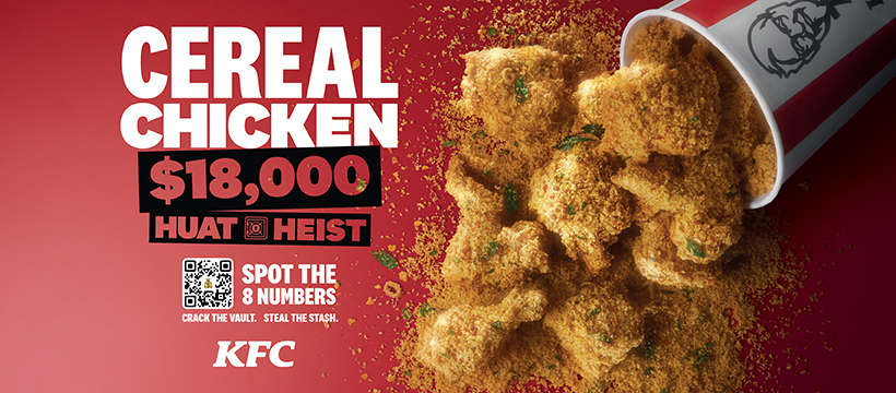 Crack the Code and Win Big: KFC Launches First-Ever Huat Heist This Lunar New Year - Alvinology