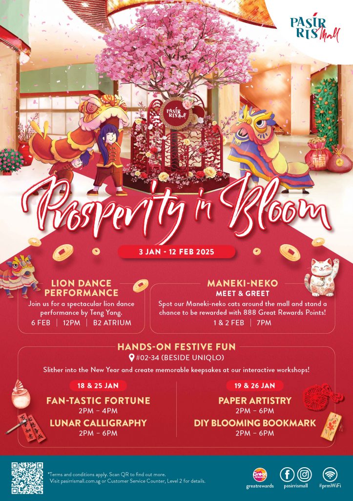 WIN Prizes Worth Over $108,000 in Total at Pasir Ris Mall This Lunar New Year - Alvinology