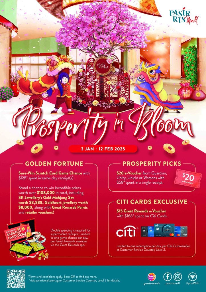 WIN Prizes Worth Over $108,000 in Total at Pasir Ris Mall This Lunar New Year WIN Prizes Worth Over $108,000 in Total at Pasir Ris Mall This Lunar New Year - Alvinology