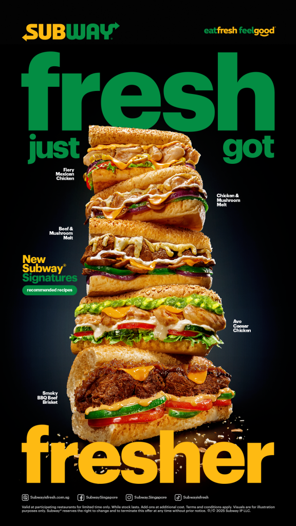 Subway Singapore Unveils Five Signature Subs and New Nachos Options for 2025 - Alvinology