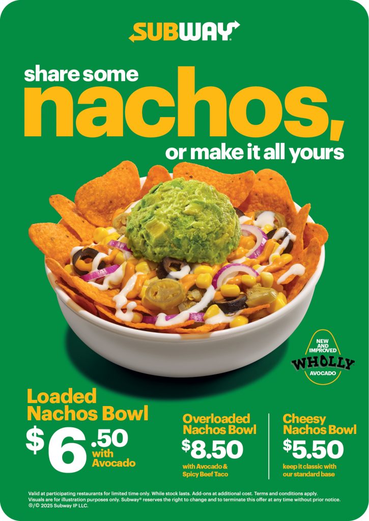 Subway Singapore Unveils Five Signature Subs and New Nachos Options for 2025 - Alvinology