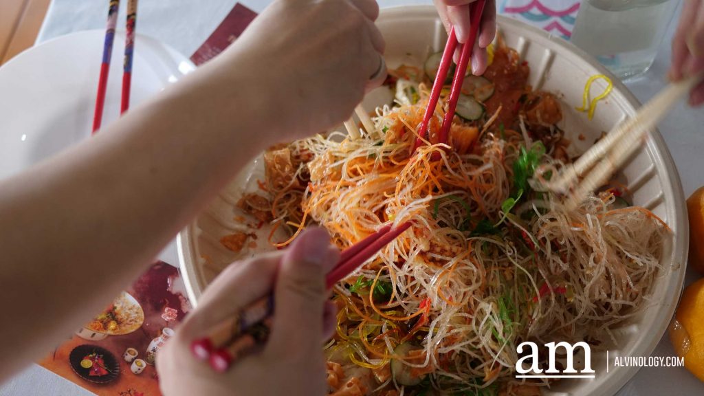 Entrepôt’s LNY Specials Deliver Smoky Charcoal Flavours and Playful Twists with a Golden Serpent Yusheng and White Serpent’s Elixir Cocktail featuring Oldenlandia Water (蛇草水) - Alvinology