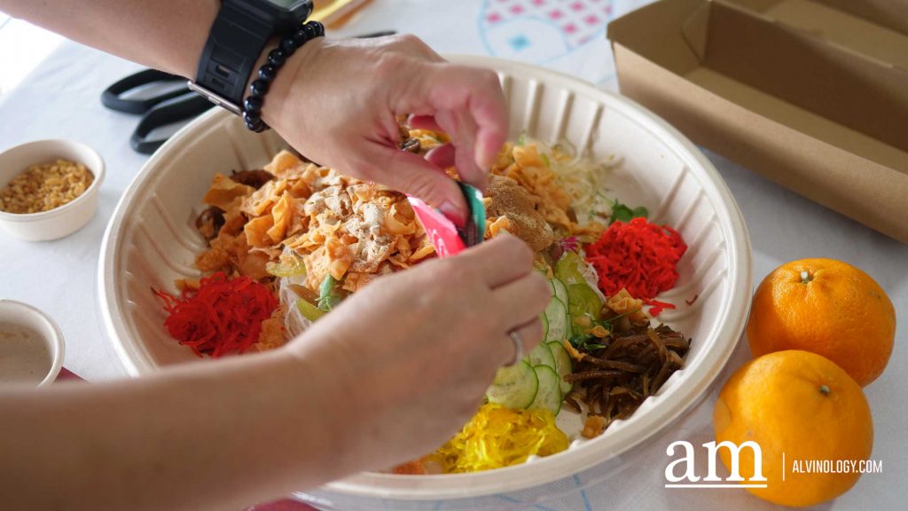 Entrepôt’s LNY Specials Deliver Smoky Charcoal Flavours and Playful Twists with a Golden Serpent Yusheng and White Serpent’s Elixir Cocktail featuring Oldenlandia Water (蛇草水) - Alvinology