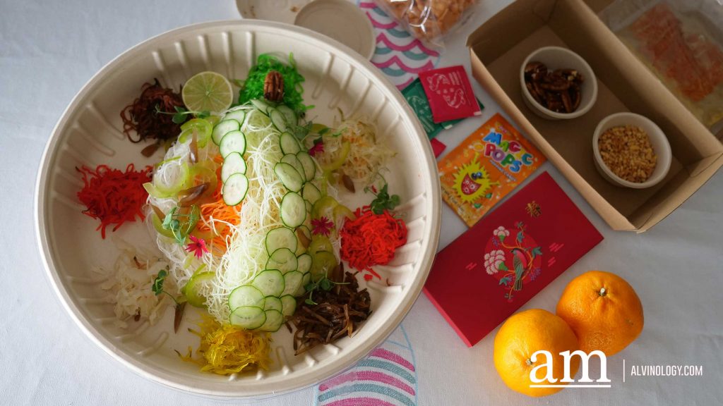 Entrepôt’s LNY Specials Deliver Smoky Charcoal Flavours and Playful Twists with a Golden Serpent Yusheng and White Serpent’s Elixir Cocktail featuring Oldenlandia Water (蛇草水) - Alvinology
