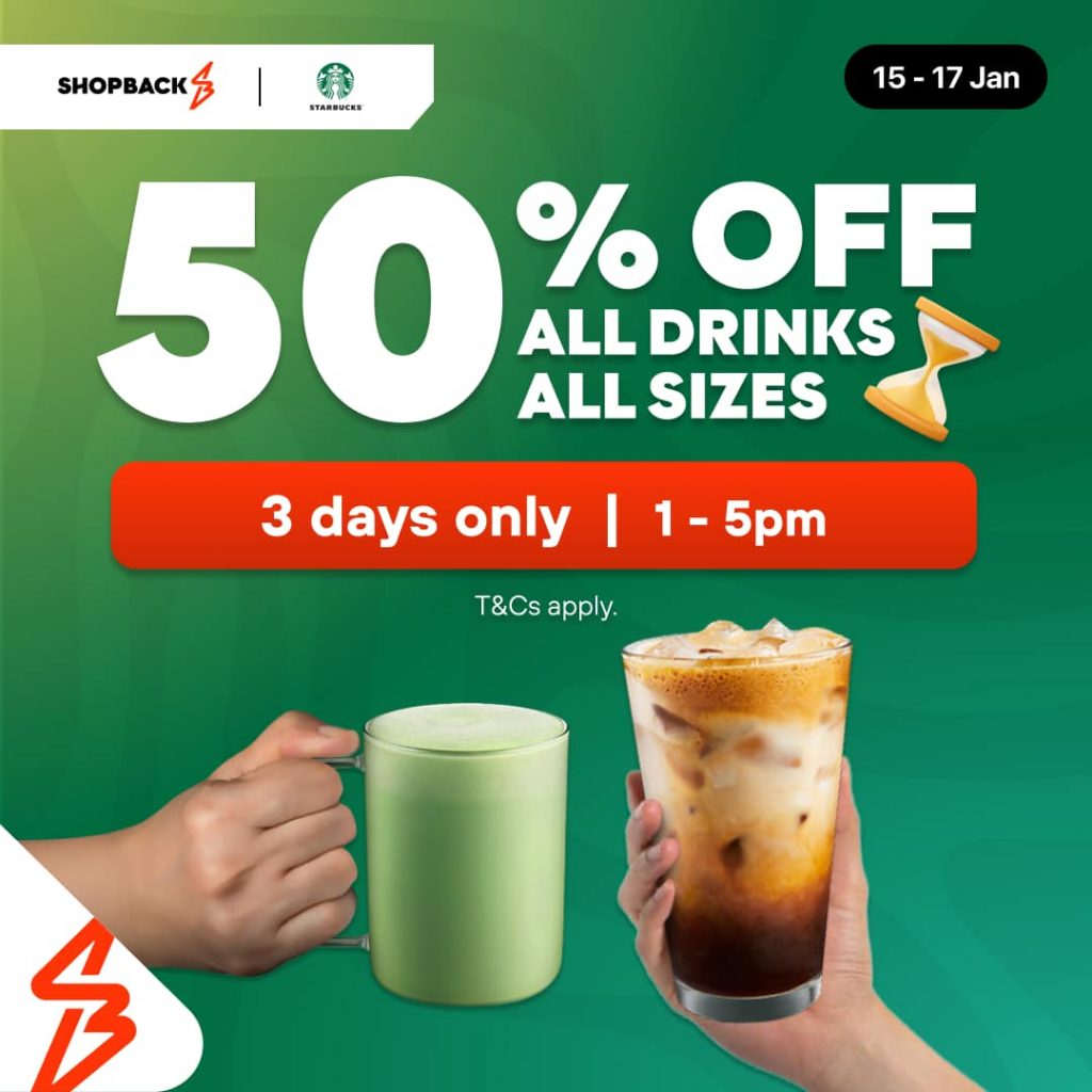 Sip & Save: Enjoy 50% Off All Starbucks Drinks with ShopBack Pay - Alvinology
