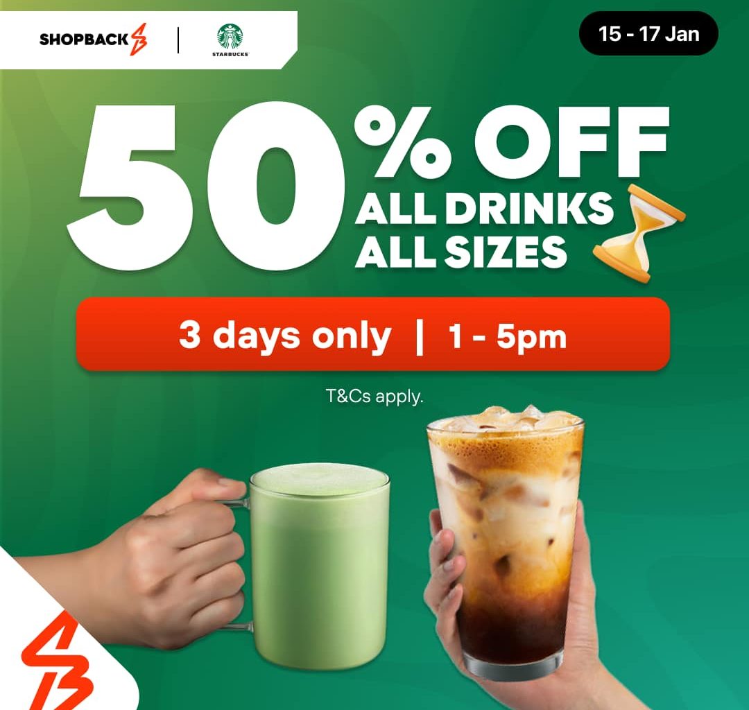 Sip & Save: Enjoy 50% Off All Starbucks Drinks with ShopBack Pay - Alvinology