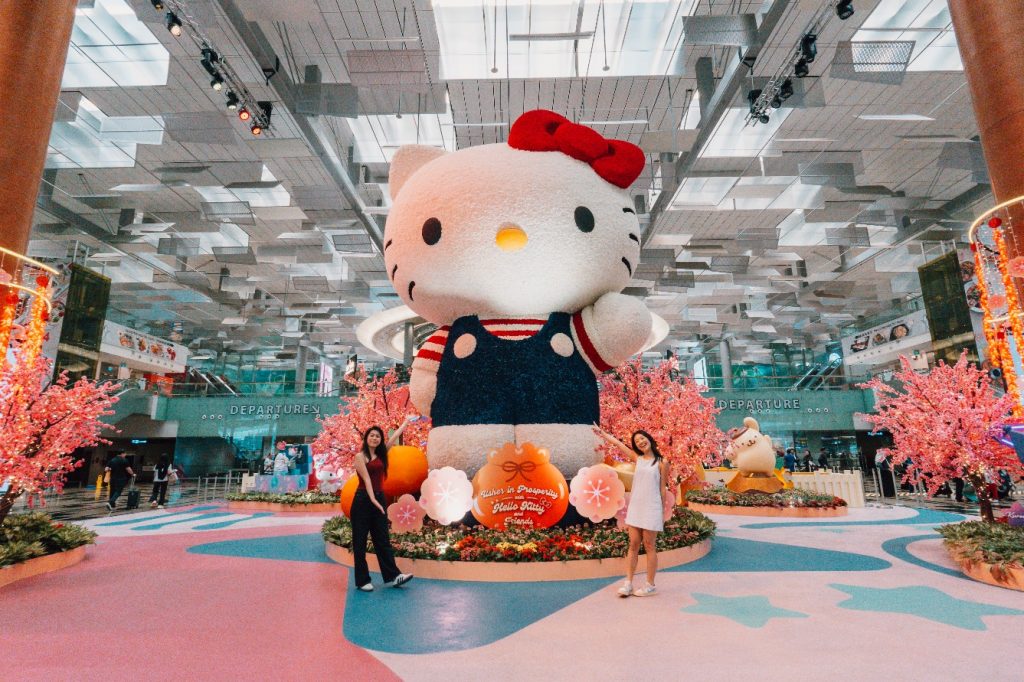 Changi Airport Welcomes Chinese New Year with Stunning Sanrio-Themed Floral Displays - Alvinology