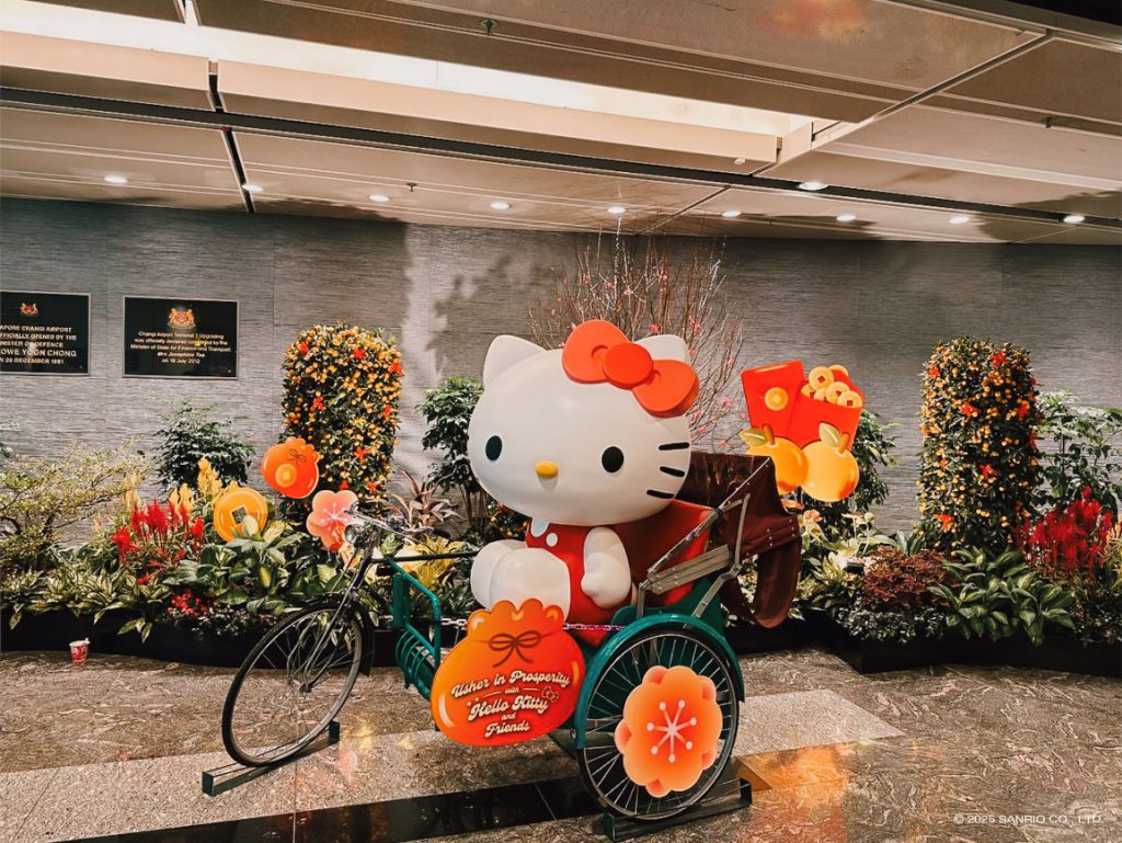 Changi Airport Welcomes Chinese New Year with Stunning Sanrio-Themed Floral Displays - Alvinology