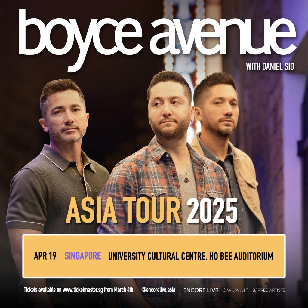 Boyce Avenue Returns to Singapore with a Nostalgic Acoustic Night This April - Alvinology