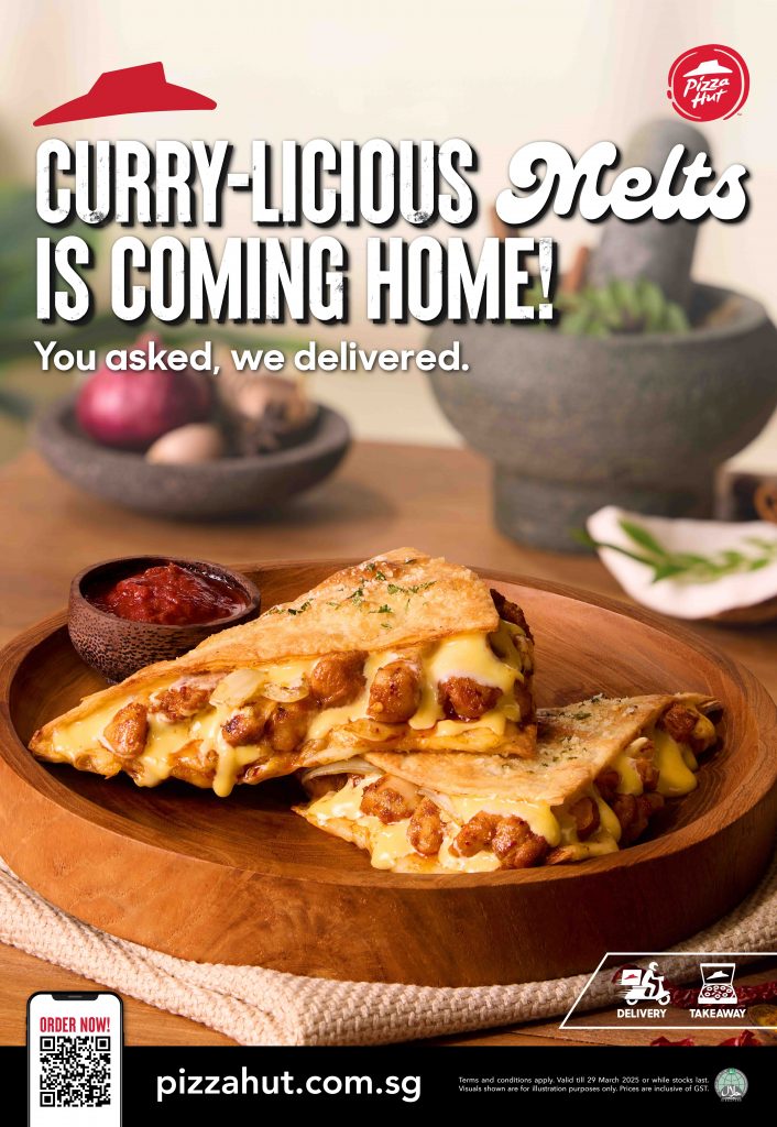 Pizza Hut Brings Back Its Rendang-licious Pizza and Curry-licious Melts for a Limited Time - Alvinology