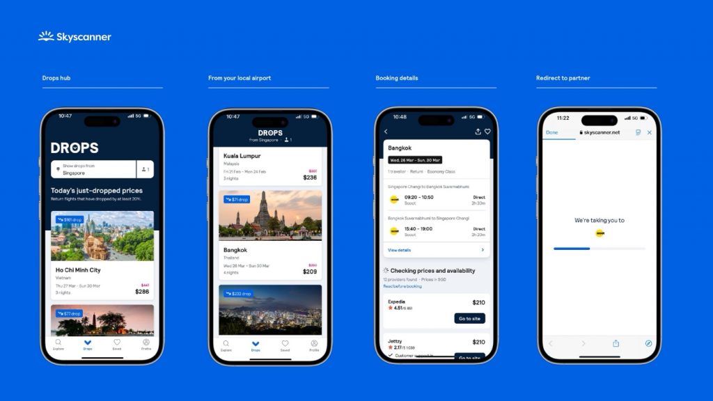 Skyscanner DROPS – A New App-exclusive Feature for Big Travel Savings - Alvinology
