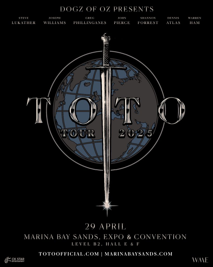 Legendary Rock Band TOTO Returns to Singapore After 19 Years for One Night Only - Alvinology