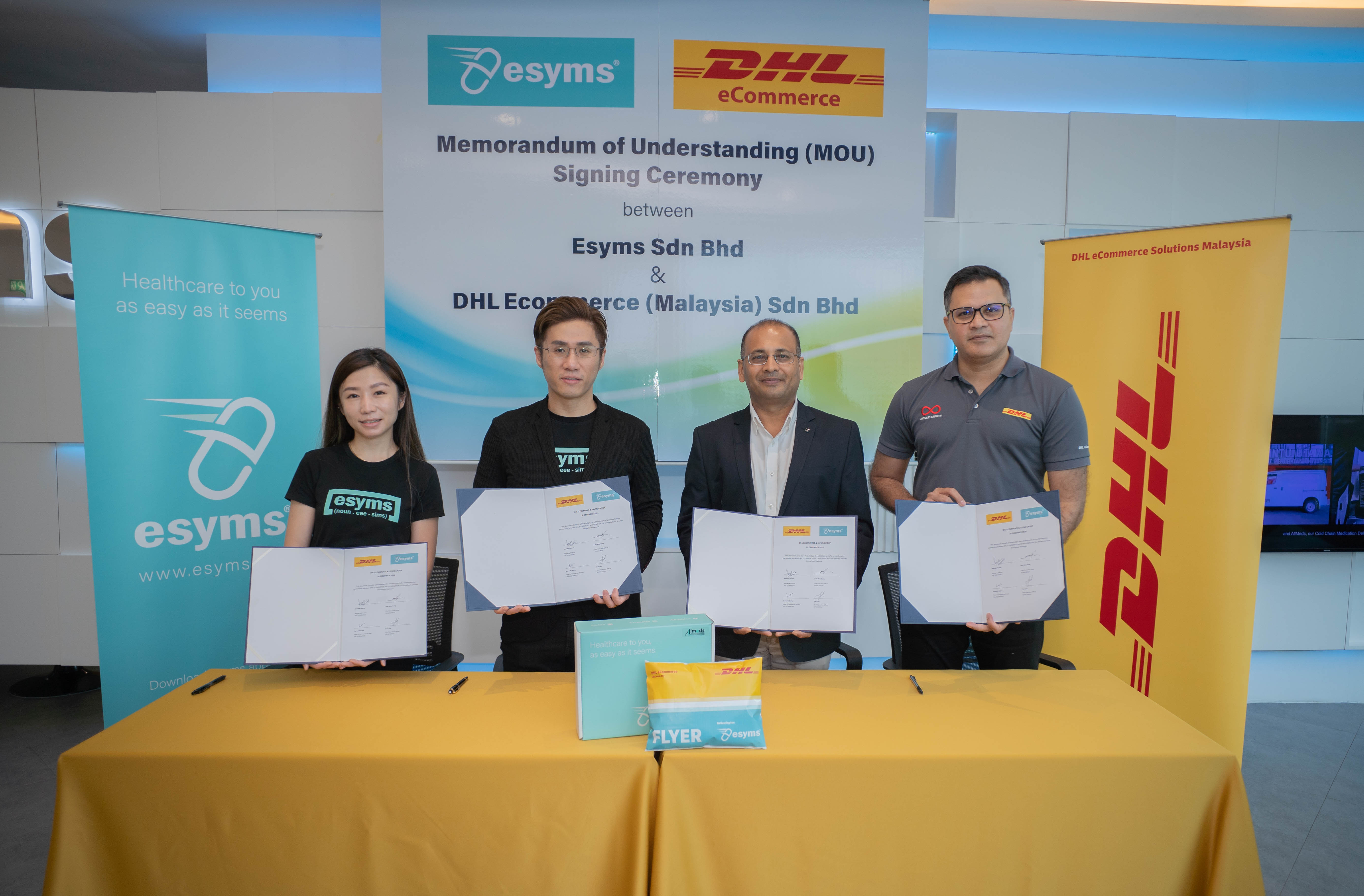 Esyms and DHL eCommerce partner to change medicine distribution in Malaysia DHL eCommerce and Esyms partner in Malaysia