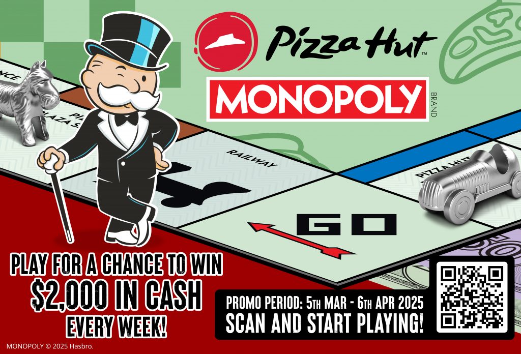 Join Pizza Hut Singapore x MONOPOLY for a Limited-Time Nostalgic Collaboration - Alvinology