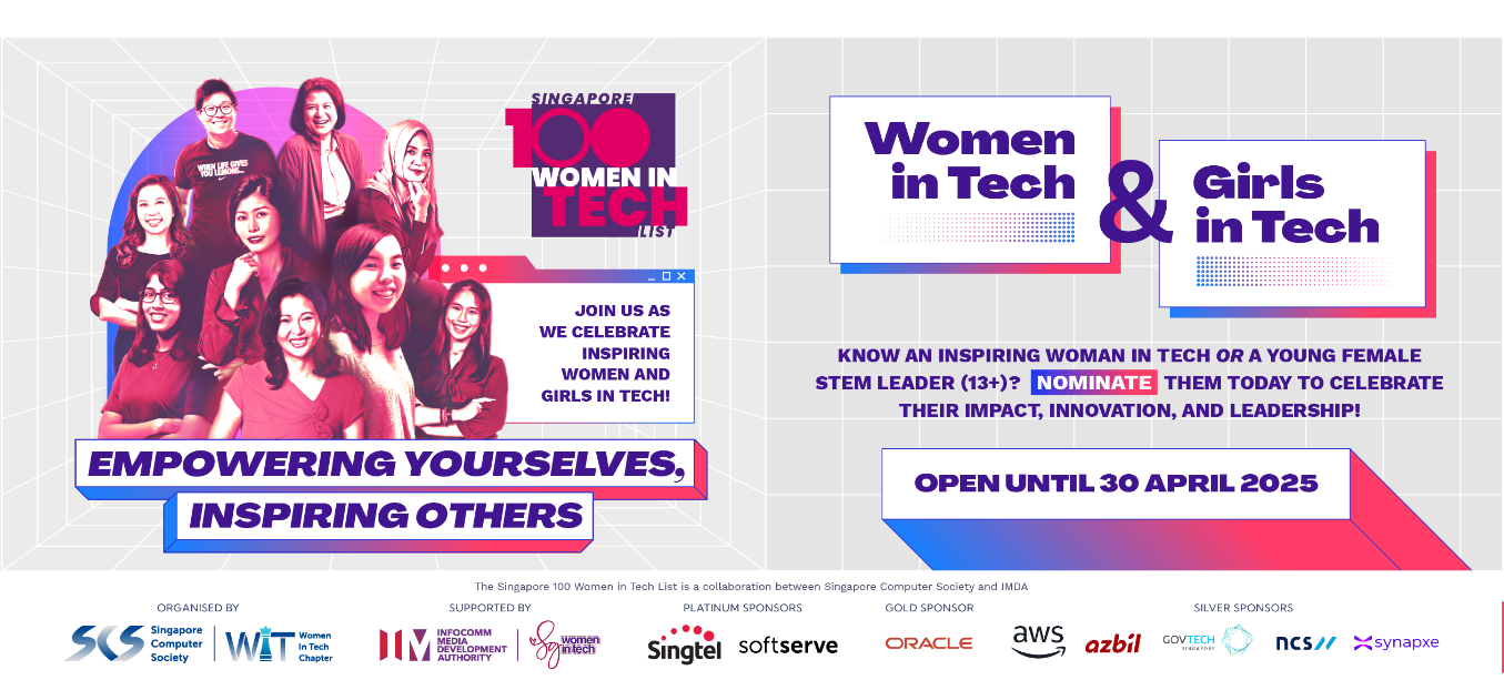 Nominations Open for the 4th Edition of the Singapore 100 Women in Tech Awards - Alvinology
