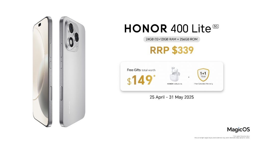 HONOR Launches Feature-Packed HONOR 400 Lite, Pad X9a, and Pad V9 in Singapore - Alvinology