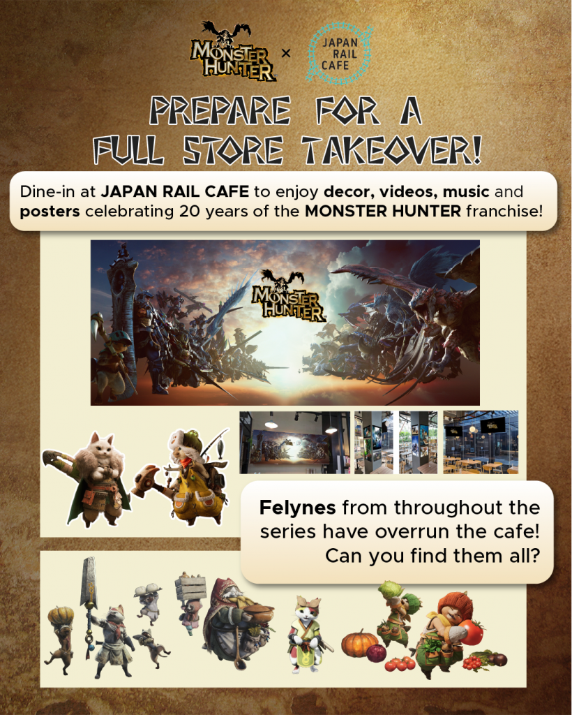 Hunt, Feast, and Play: JAPAN RAIL CAFE Teams Up with Monster Hunter for an Epic Dining Adventure - Alvinology