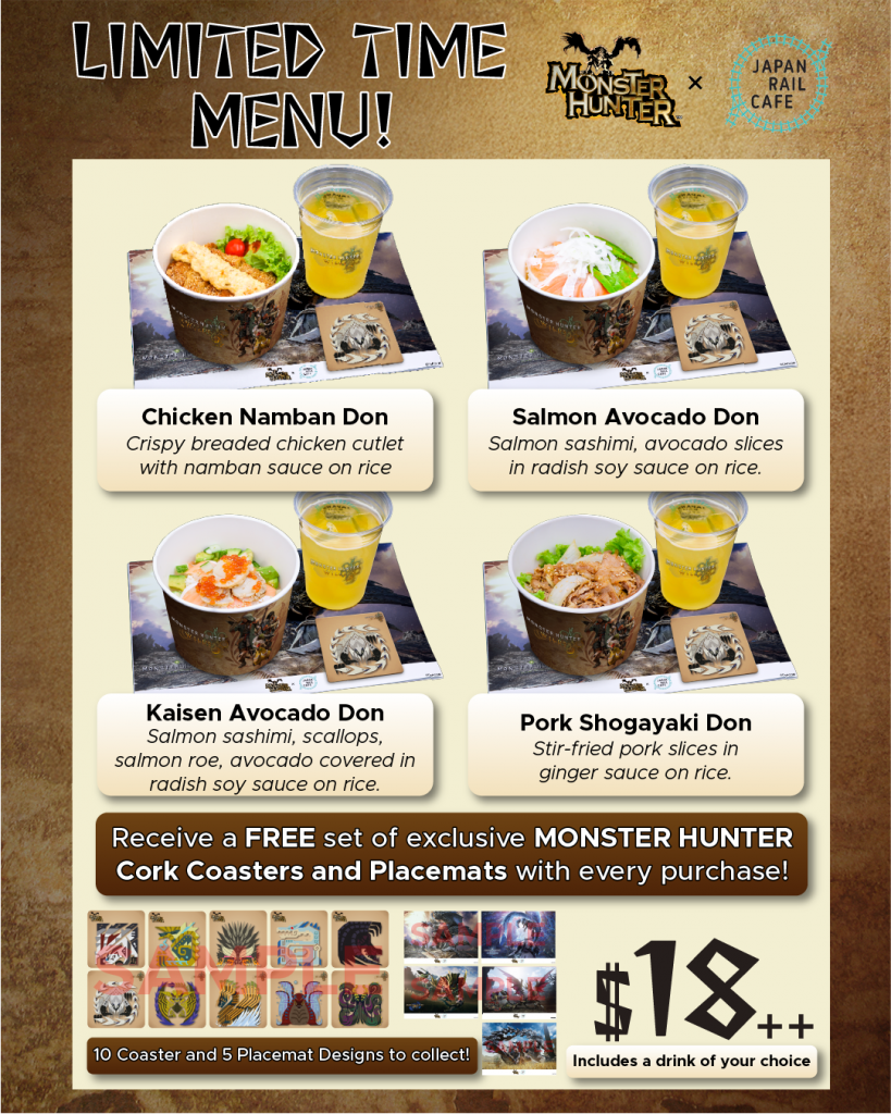 Hunt, Feast, and Play: JAPAN RAIL CAFE Teams Up with Monster Hunter for an Epic Dining Adventure - Alvinology